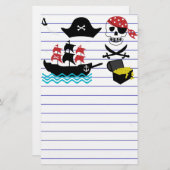 Pirates Stationery Briefpapier (Voorkant / Achterkant)
