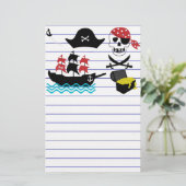 Pirates Stationery Briefpapier (Staand voorkant)