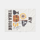 Pirate's Treasure Chest Fleece Deken (Voorkant (Horizontaal))