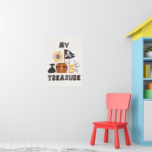 Pirate's Treasure Chest Poster (Kinderkamer 1)
