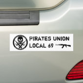 Pirates Union - Local 69 Bumpersticker (Op auto)