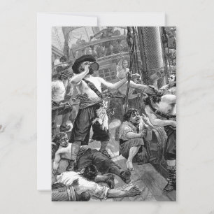 Pirates vintages, Invitation à la fête d'anniversa