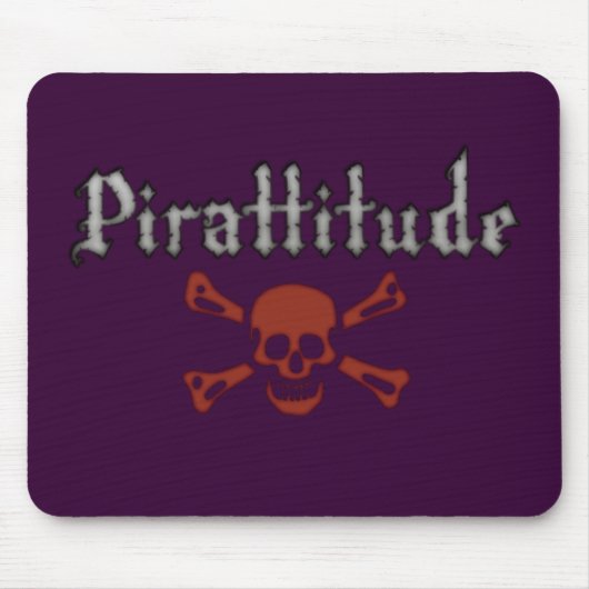 Pirattitude Paarse Mousepad Muismat (Voorkant)