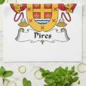 Pires Family Crest Theedoek (Gevouwen)