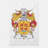 Pires Family Crest Theedoek (Verticaal)