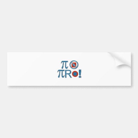 PiRnotSquare Bumpersticker (Voorkant)