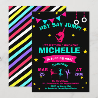 Pirouette Cute Ballerina Gymnastics Girls Birthday Kaart
