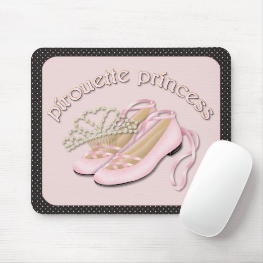 Pirouette Prinses Mousepad Muismat (Met muis)