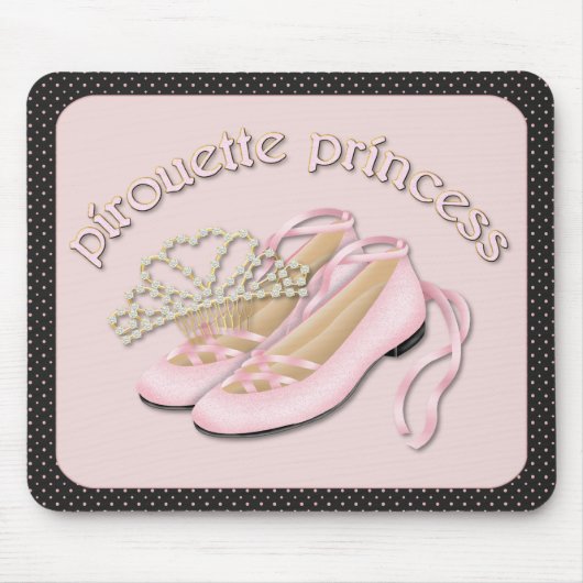 Pirouette Prinses Mousepad Muismat (Voorkant)