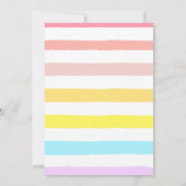 Pirouette Rainbow Ballerina Gymnastiek Verjaardag Kaart (Achterkant)