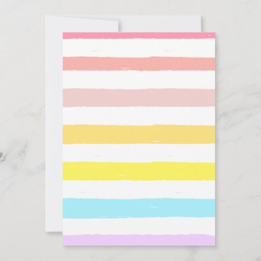 Pirouette Rainbow Ballerina Gymnastiek Verjaardag Kaart (Achterkant)