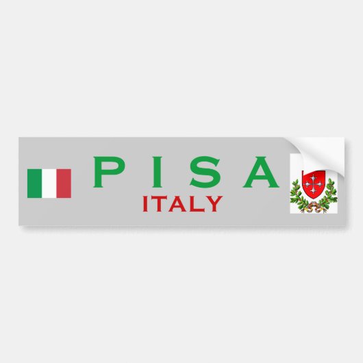 Pisa Bumpersticker (Voorkant)