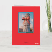 Pisa Christmas Kaart (Achterkant)