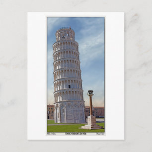 Pisa - de Leaning Tower Briefkaart