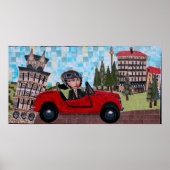 Pisa Driver - Bonorand Art Poster (Voorkant)