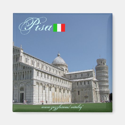 Pisa Italië cool magneet ontwerp (Voorkant)