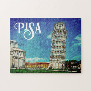 Pisa Italië Europa Paint Kleurrijk Legpuzzel