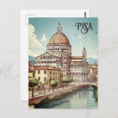 Pisa Italië reizen Briefkaart (Voorkant / Achterkant)