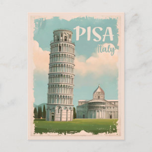 Pisa Italië - Scheve Toren, Piazza dei Miracoli Briefkaart