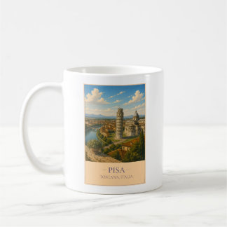 Pisa, Italië – Vintage Reisemok Koffiemok
