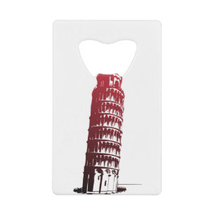 Pisa Italy Tower Leaning Europe Kredietkaart Flessenopener
