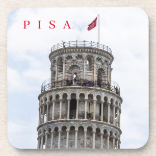 Pisa Leaning Tower dessous de verre de vue supérie
