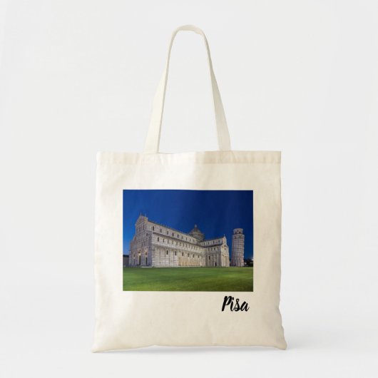 Pisa Leaning Tower Night Panorama Italië Gift Tote Bag (Voorkant)
