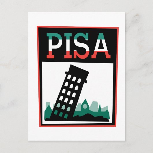 Pisa Poster Briefkaart (Voorkant)