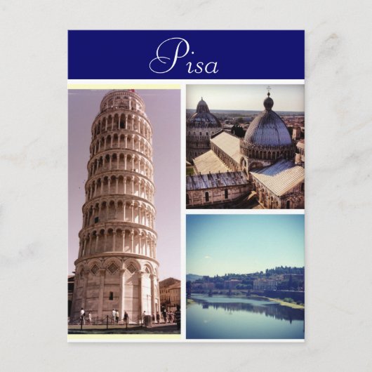 Pisa Scenes Briefkaart (Voorkant)