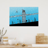 Pisa Tower Poster (Keuken)