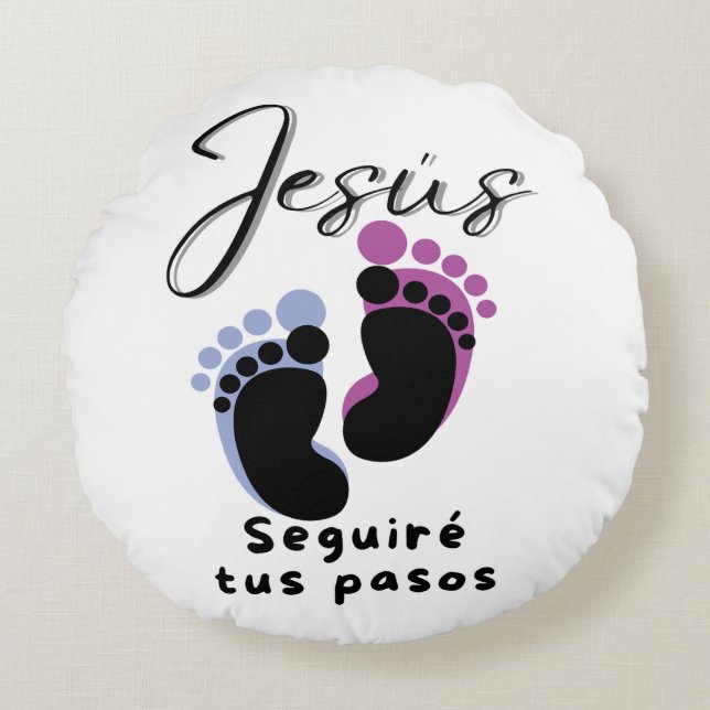 Pisadas Rond Kussen (Voorkant)