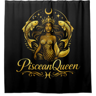 Piscean Queen Shower Curtain Douchegordijn