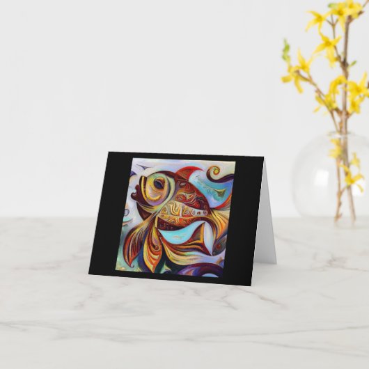 Pisces 11 kaart (Gele Bloem)