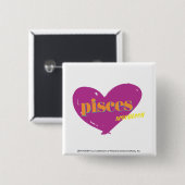 Pisces 2 vierkante button 5,1 cm (Voorkant /achterkant)