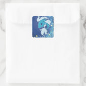 Pisces 2 vierkante sticker (Tas)