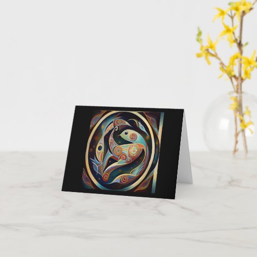 Pisces 9 kaart (Gele Bloem)