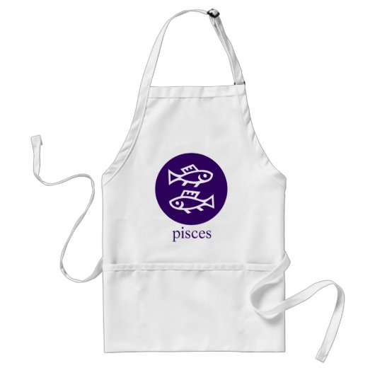 pisces apron standaard schort (Voorkant)