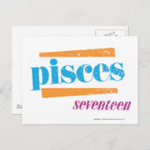 Pisces Aqua Briefkaart (Voorkant / Achterkant)