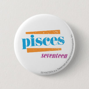 Pisces Aqua Ronde Button 5,7 Cm