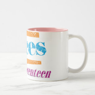 Pisces Aqua Tweekleurige Koffiemok