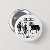 Pisces/Aries Ronde Button 5,7 Cm (Voorkant /achterkant)