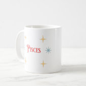 Pisces Astrological Sign Coffee Mok (Voorkant links)
