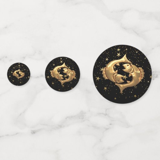 Pisces Astrologie Confetti (Devant)