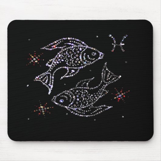 Pisces Astrology Mousepad Muismat (Voorkant)