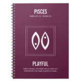 Pisces Astrology Notitieboek (Voorkant)