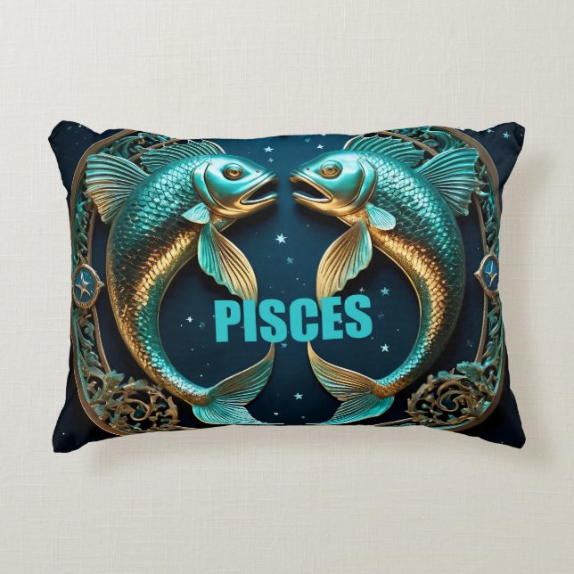 Pisces Astrology Sign Accent Kussen (Voorkant)