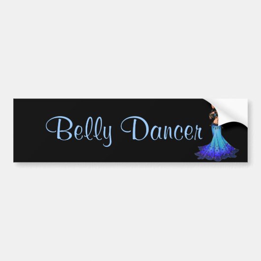 Pisces Belly Dancer Art Bumpersticker (Voorkant)