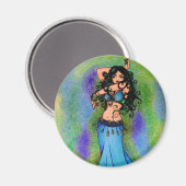 Pisces Belly Dancer Art Magneet (Voorkant / Achterkant)