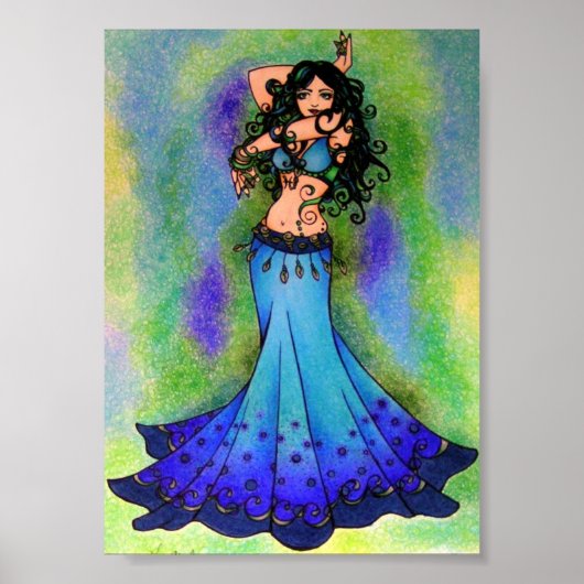 Pisces Belly Dancer Poster (Voorkant)