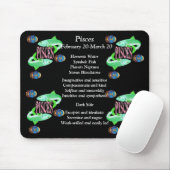 Pisces Birth Sign Zodiac Muismat (Met muis)
